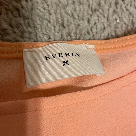 Anthropologie Everly Sleeveless Shift Orange Sherbert Small Dress EUC Lined Zip - Picture 3 of 8